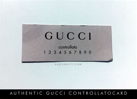 gucci controllato card real vs fake